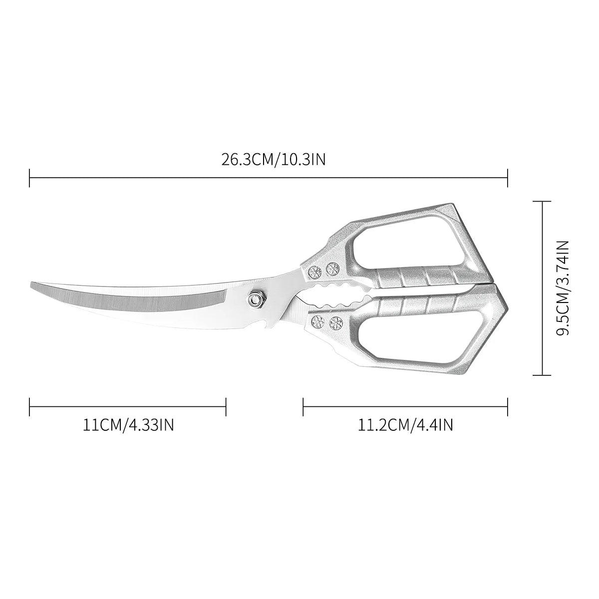 Stainless Steel Kitchen Shears for Meat & Poultry