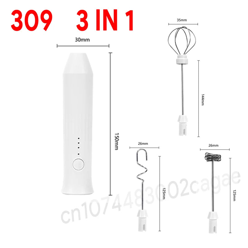 Handheld Electric Milk Frother Whisk Mixer