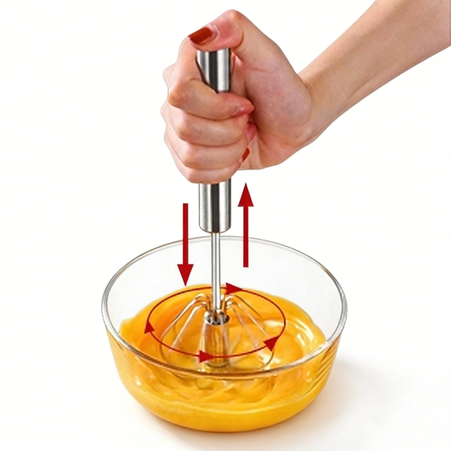 4-Speed Manual Handheld Blender Mixer