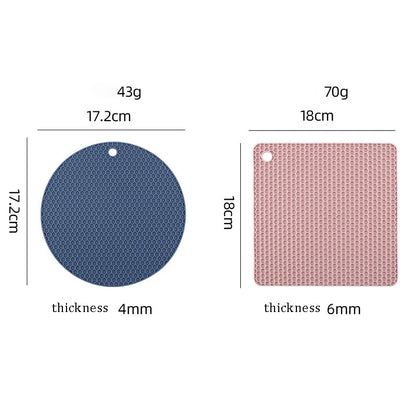 Heat Resistant Silicone Cup Coasters & Pot Holder Set (2/4 PCS)