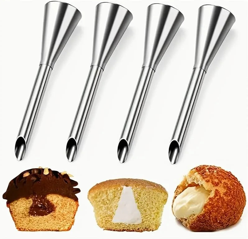 2PCS Stainless Steel Cake Decorating Piping Nozzles