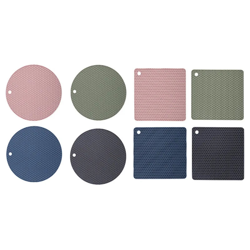 Heat Resistant Silicone Cup Coasters & Pot Holder Set (2/4 PCS)