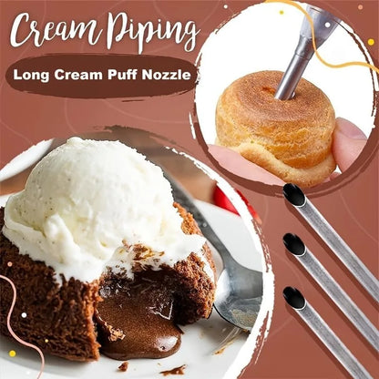 2PCS Stainless Steel Cake Decorating Piping Nozzles