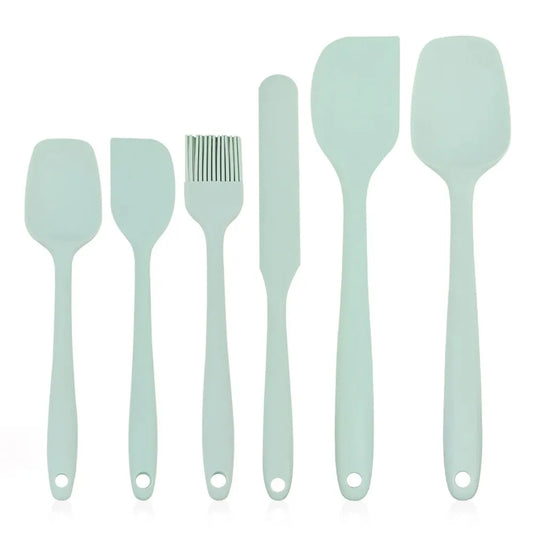 6PCS Silicone Heat Resistant Spatula Set