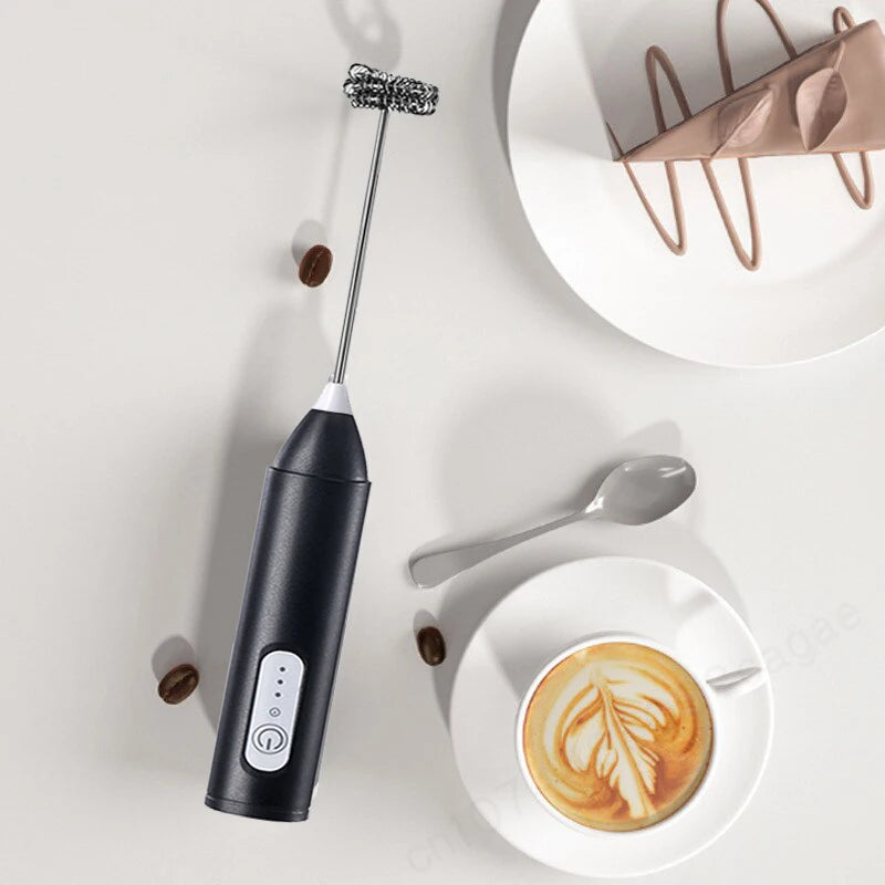 Handheld Electric Milk Frother Whisk Mixer