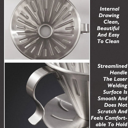 304 Stainless Steel V-Shaped Pour Over Coffee Filter