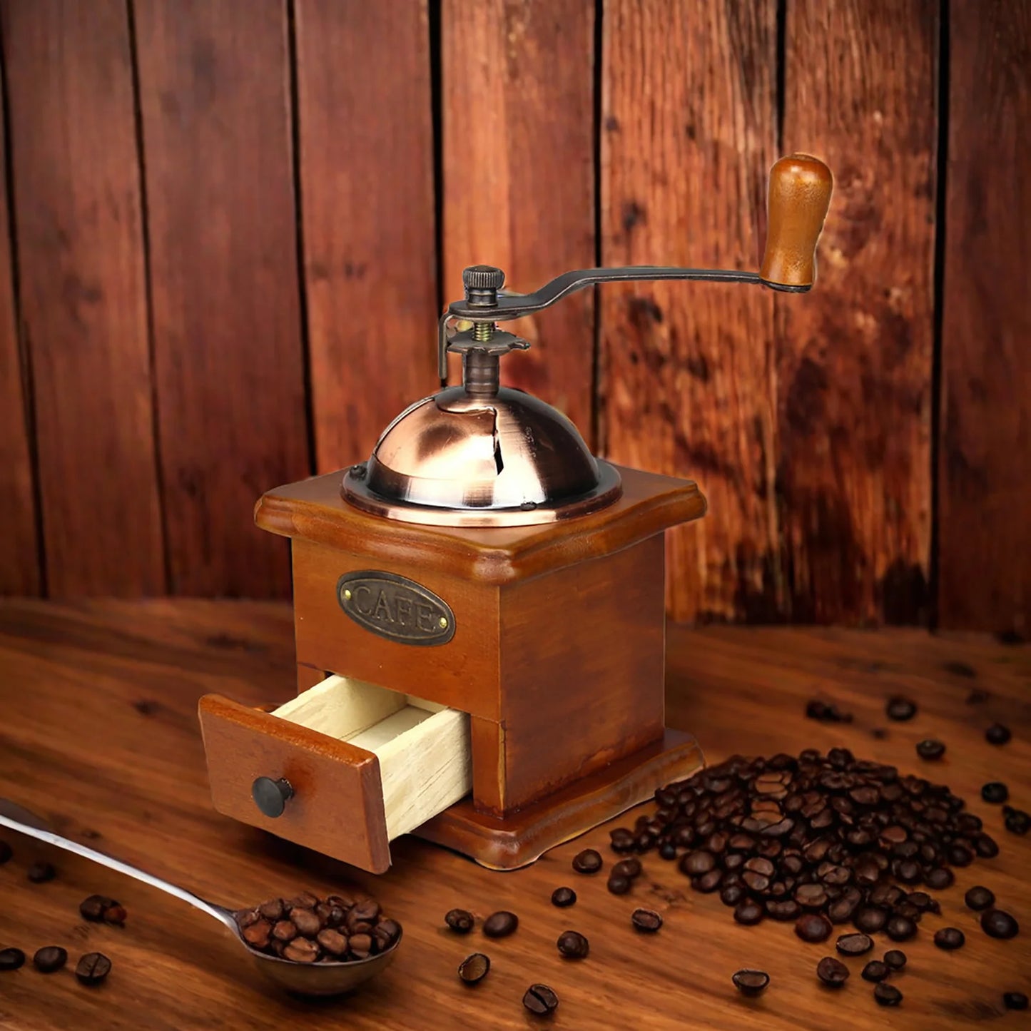Vintage Manual Coffee Bean Grinder