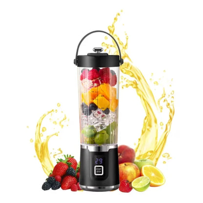 Portable USB Rechargeable 12-Blade Mini Juicer Blender (500ML)