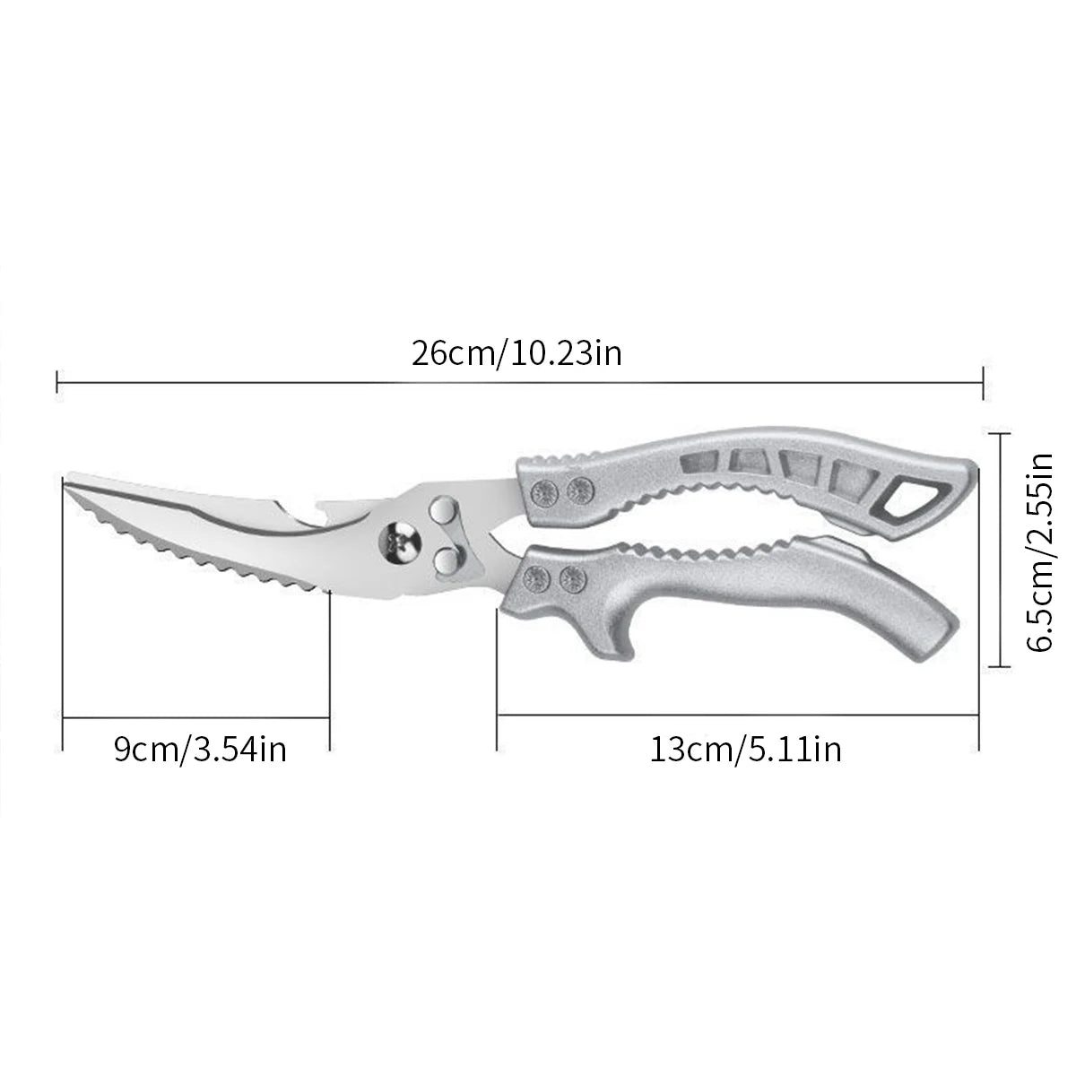 Stainless Steel Kitchen Shears for Meat & Poultry
