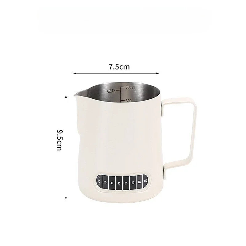 Stainless Steel Milk Frothing Jug with Temperature Sensor