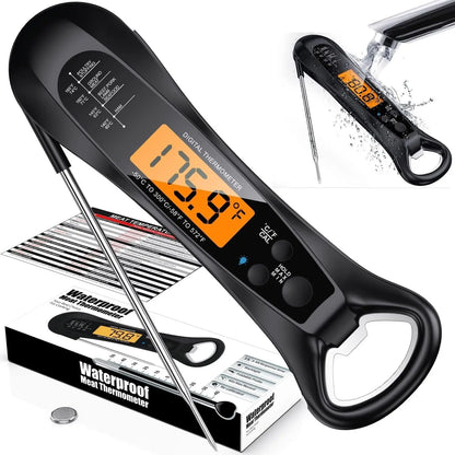 Instant Read Digital Meat Thermometer with Backlight & Magnet