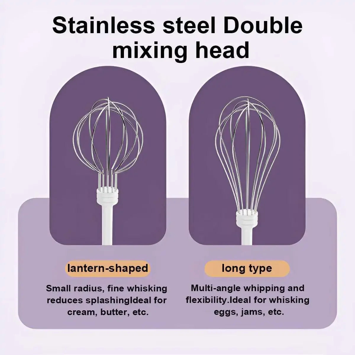 Wireless Electric Handheld Egg Beater Mixer