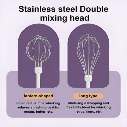 Wireless Electric Handheld Egg Beater Mixer