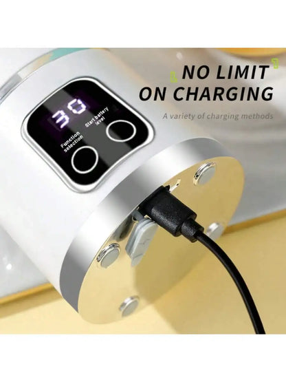 Portable USB Rechargeable 12-Blade Mini Juicer Blender (500ML)
