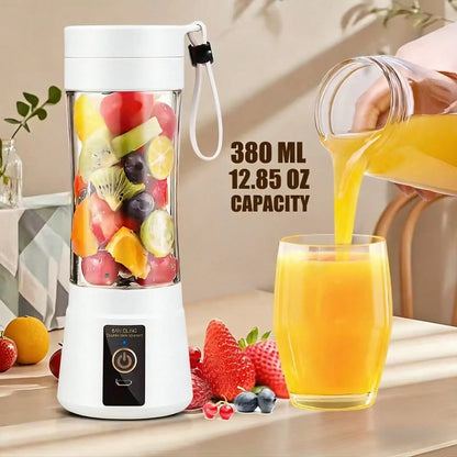 Portable USB Rechargeable 12-Blade Mini Juicer Blender (500ML)