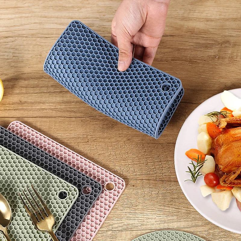 Heat Resistant Silicone Cup Coasters & Pot Holder Set (2/4 PCS)