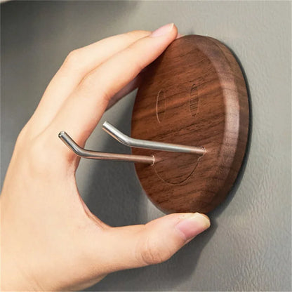 Walnut Wood Portafilter Wall Rack Holder