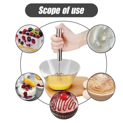 4-Speed Manual Handheld Blender Mixer