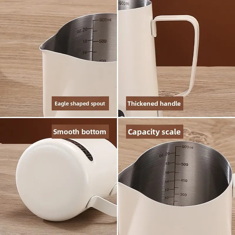 Stainless Steel Milk Frothing Jug with Temperature Sensor