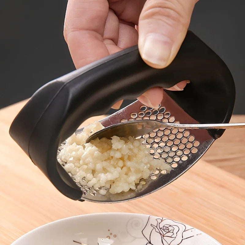 Stainless Steel Garlic Press Mincer Tool