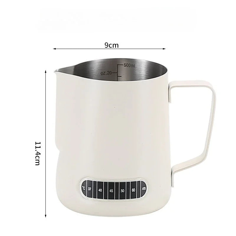 Stainless Steel Milk Frothing Jug with Temperature Sensor