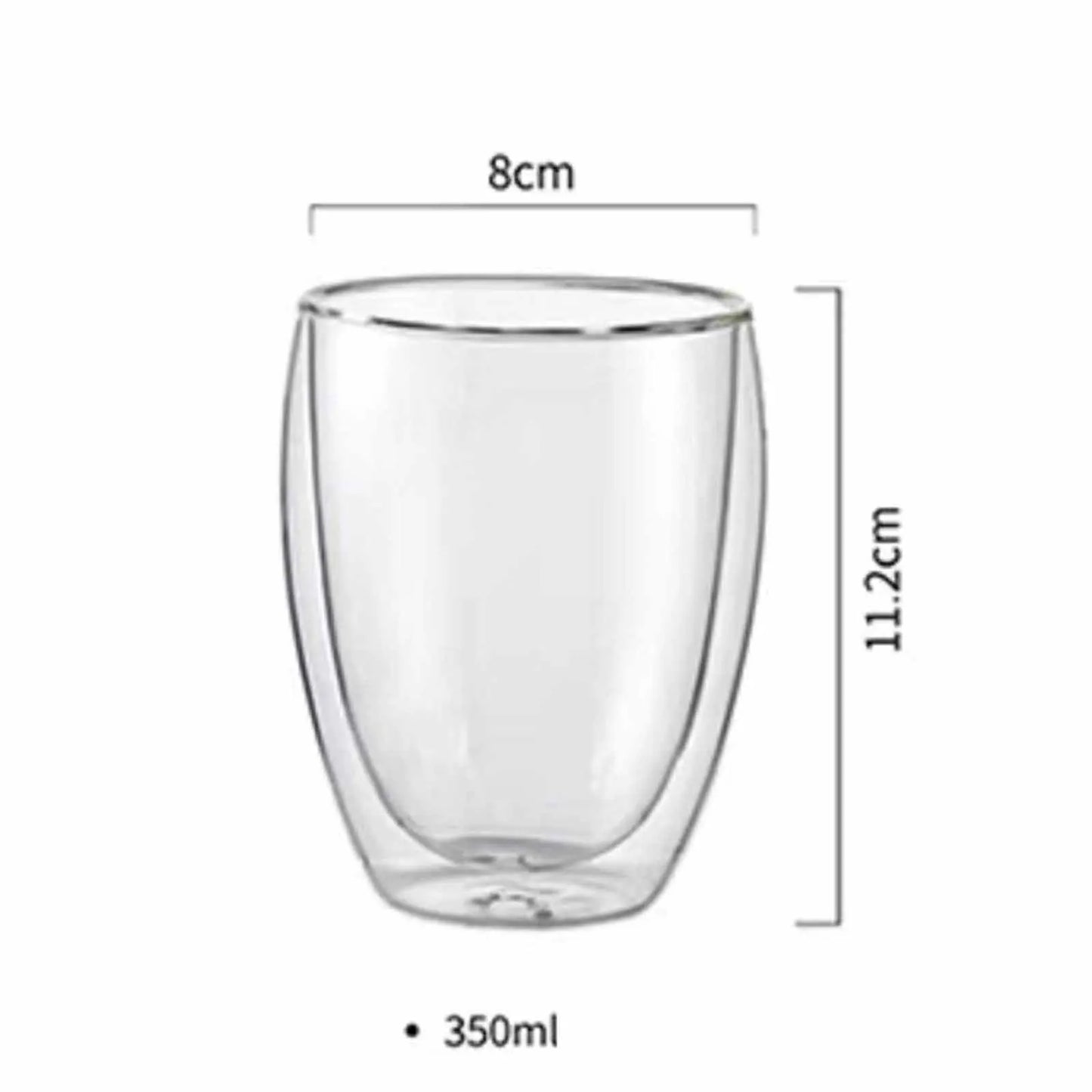 Double Wall Glass Cup for Coffee & Tea