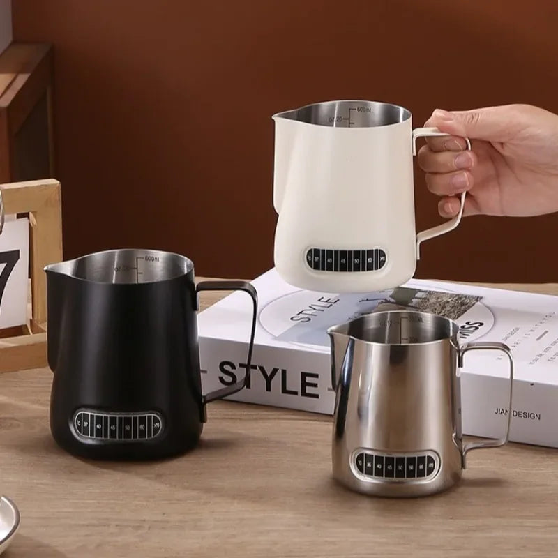 Stainless Steel Milk Frothing Jug with Temperature Sensor