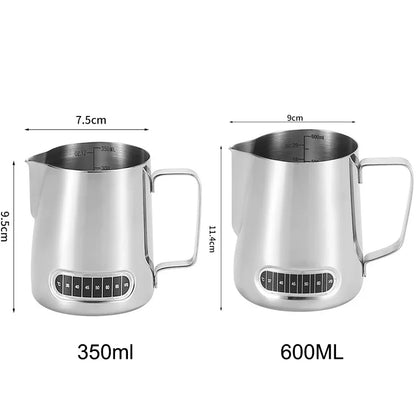 Stainless Steel Milk Frothing Jug with Temperature Sensor