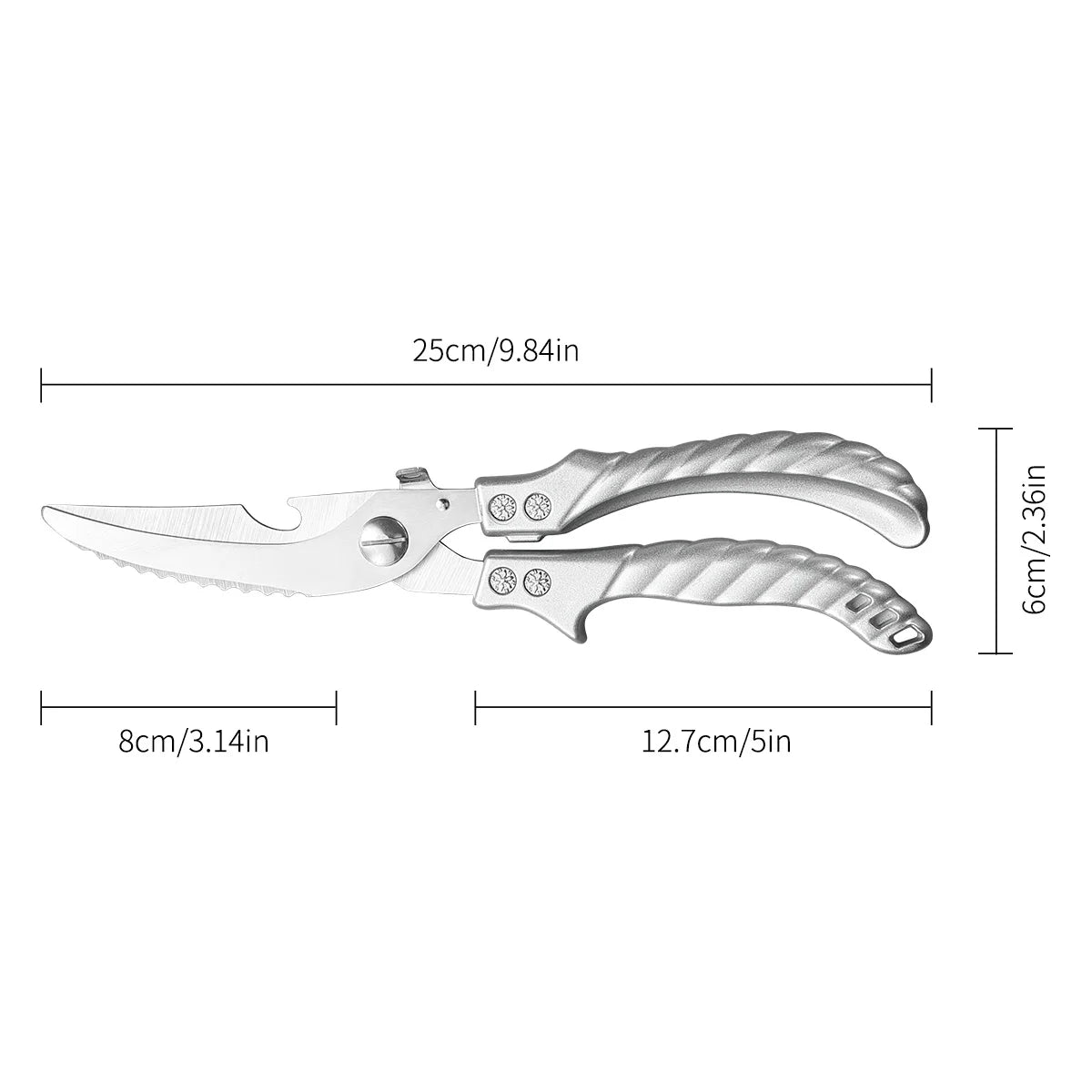 Stainless Steel Kitchen Shears for Meat & Poultry