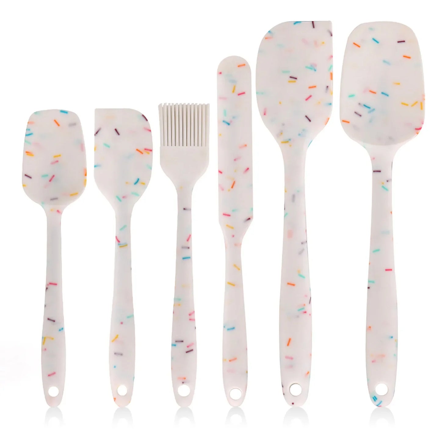 6PCS Silicone Heat Resistant Spatula Set
