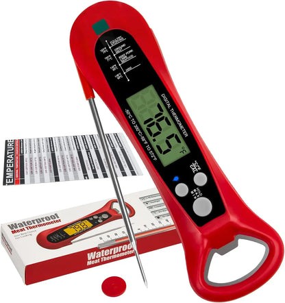 Instant Read Digital Meat Thermometer with Backlight & Magnet