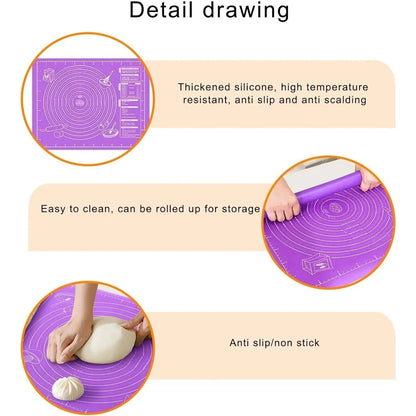 Non-Stick Silicone Baking & Kneading Mat