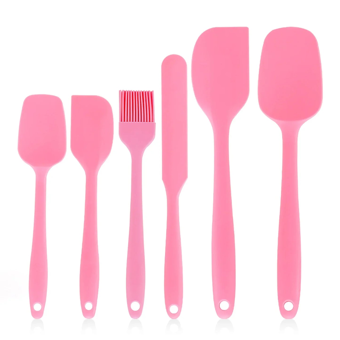 6PCS Silicone Heat Resistant Spatula Set