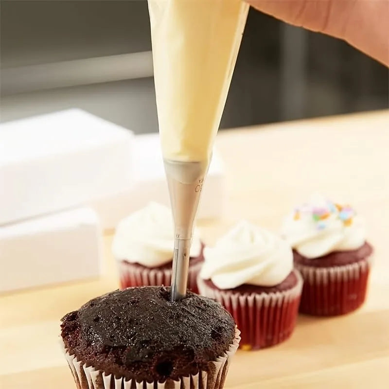 2PCS Stainless Steel Cake Decorating Piping Nozzles