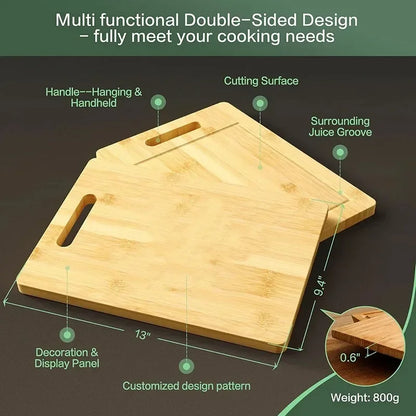 Thickened Bamboo Wooden Cutting Board for Kitchen Use