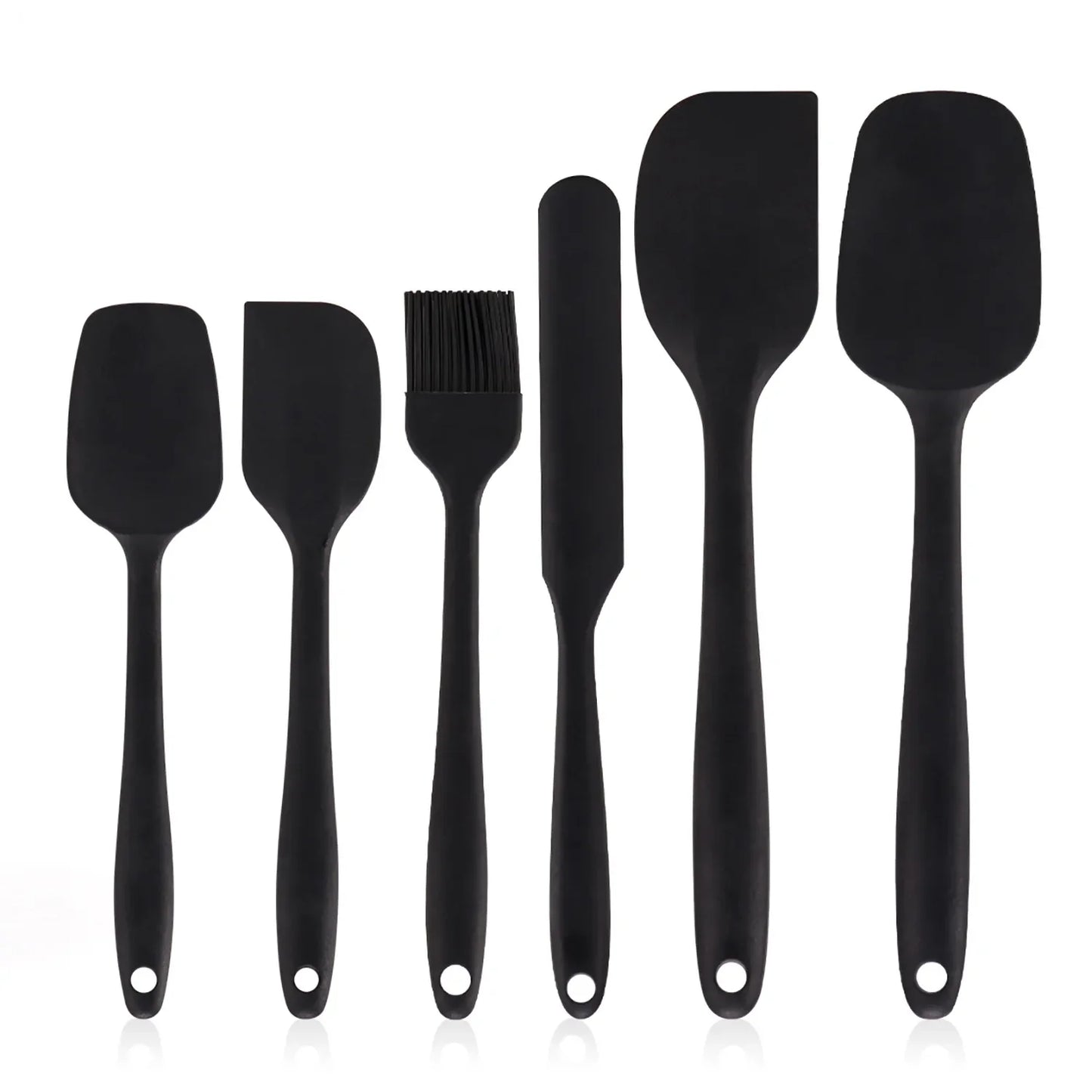 6PCS Silicone Heat Resistant Spatula Set