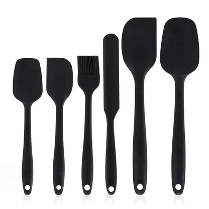 6PCS Silicone Heat Resistant Spatula Set