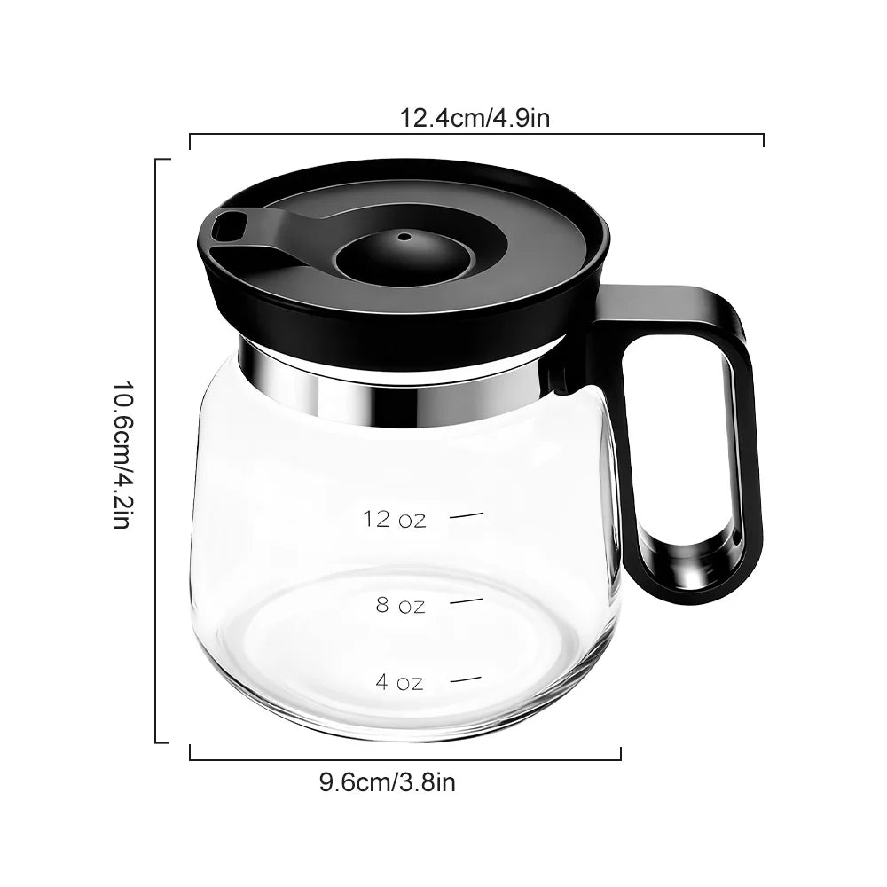Heat Resistant Glass Coffee Cup with Lid