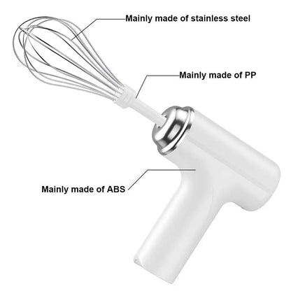 Wireless Electric Handheld Egg Beater Mixer