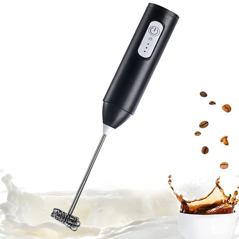 Handheld Electric Milk Frother Whisk Mixer