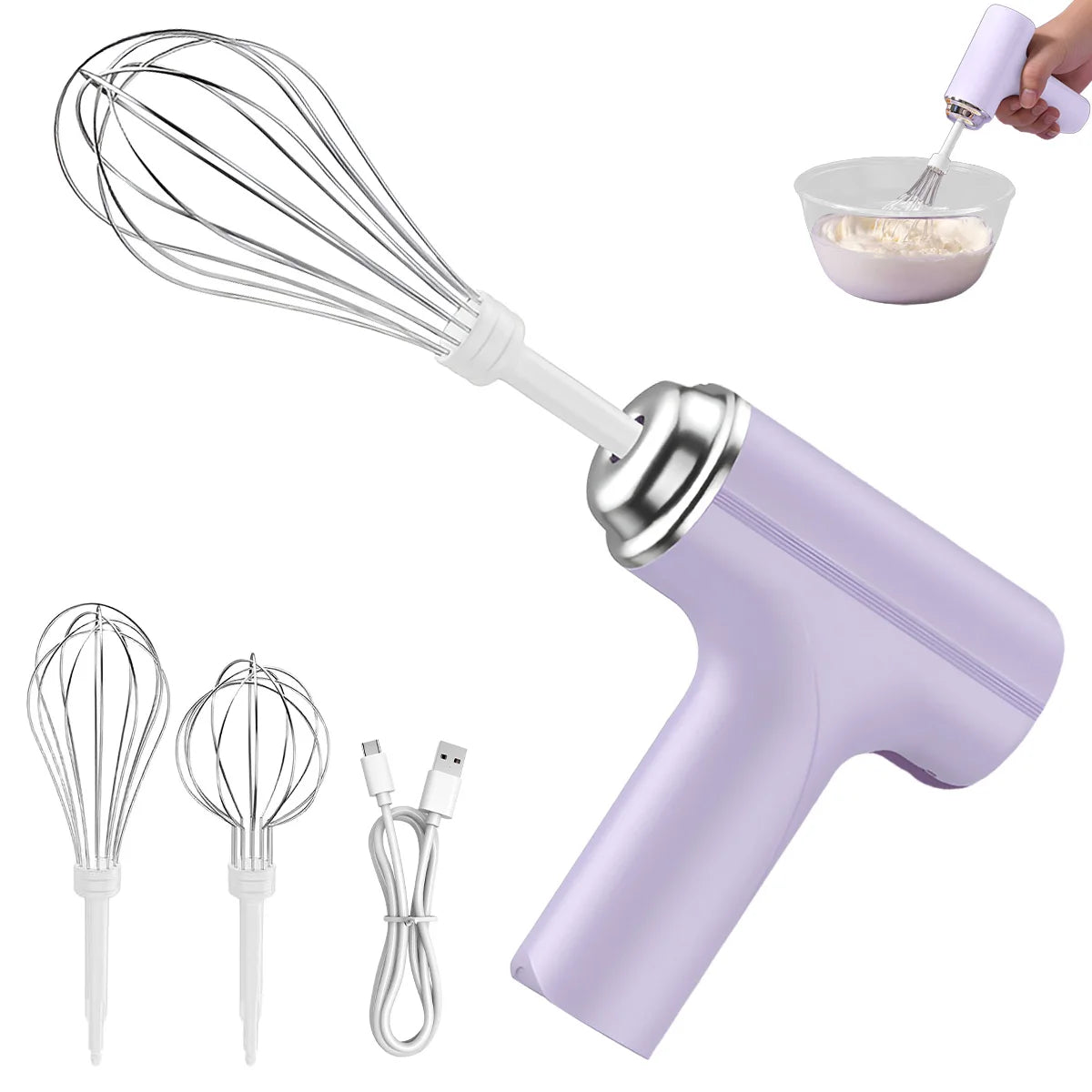 Wireless Electric Handheld Egg Beater Mixer