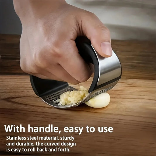 Stainless Steel Garlic Press Mincer Tool